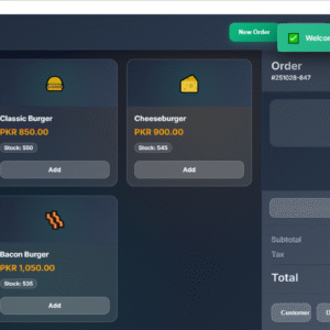 Fast Food (POS) Point Of Sale System